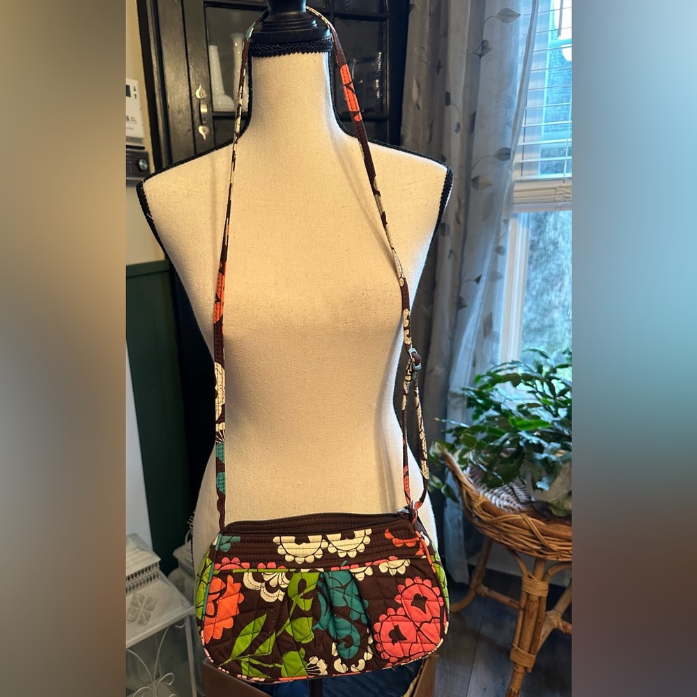 Vera Bradley Frannie Bag Lola Crossbody Shoulder Bag Purse Small